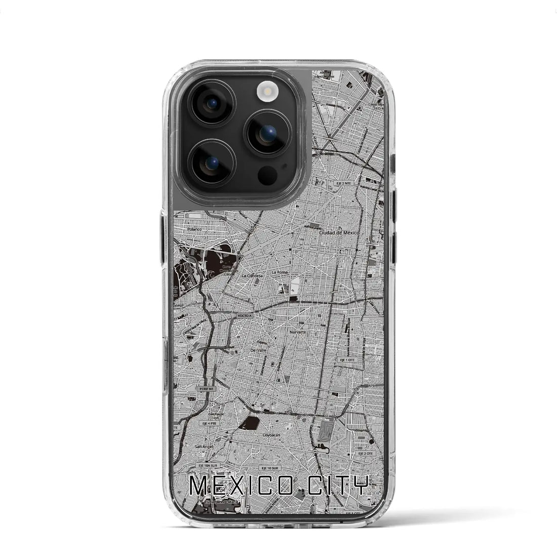 【メキシコシティ（メキシコ）】地図柄iPhoneケース（MagSafeタイプ）