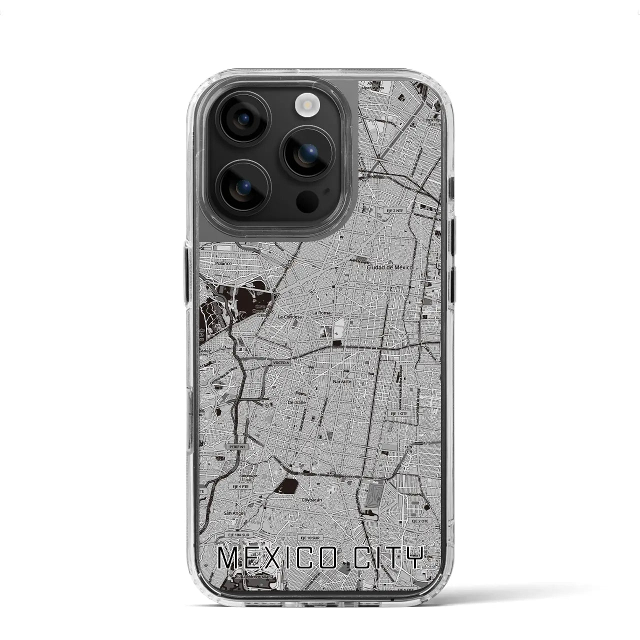 【メキシコシティ（メキシコ）】地図柄iPhoneケース（MagSafeタイプ）