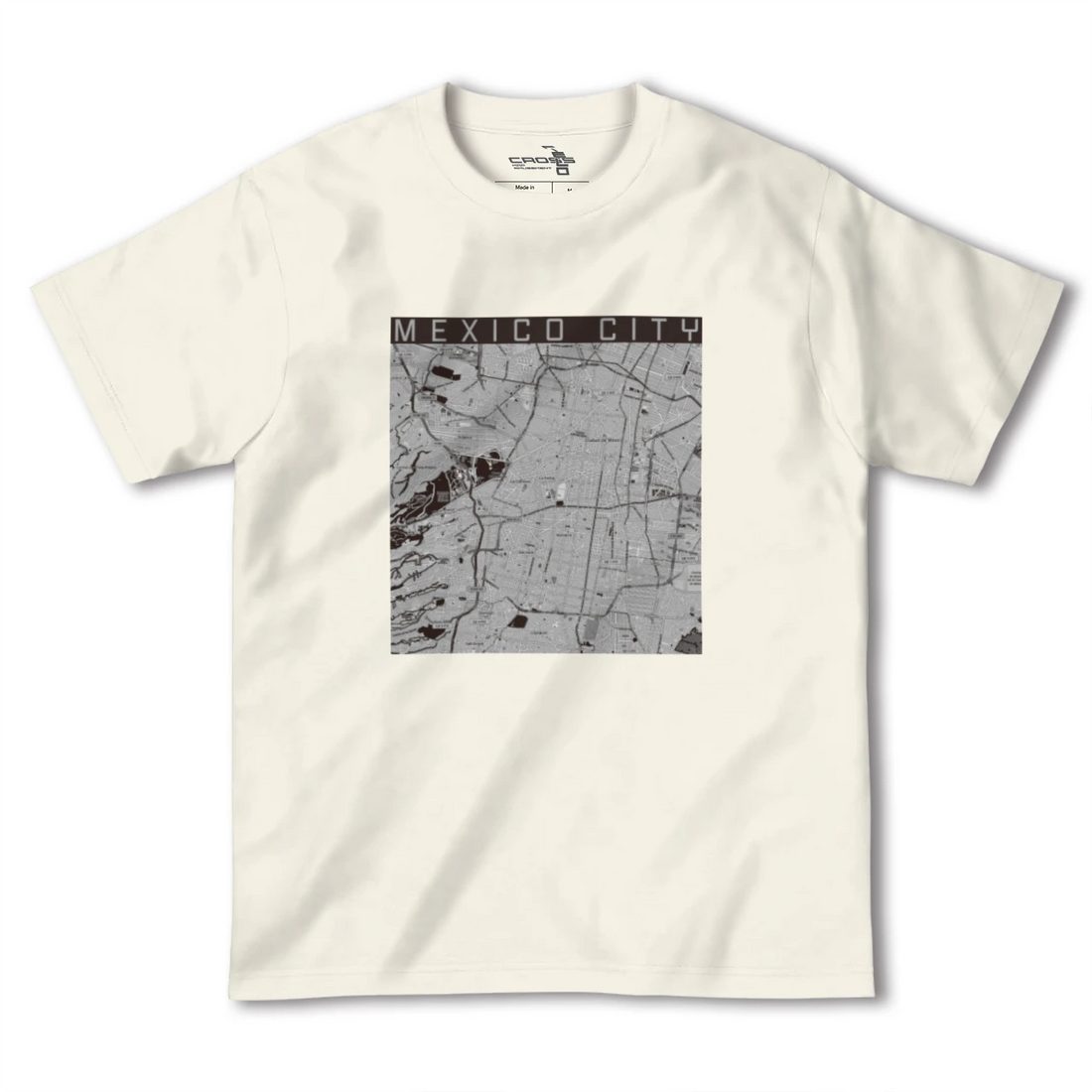 【メキシコシティ（メキシコ）】地図柄ヘビーウェイトTシャツ