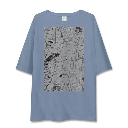 【メキシコシティ（メキシコ）】地図柄ビッグシルエットTシャツ