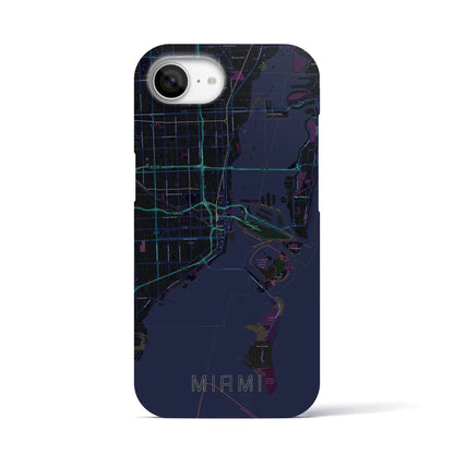 【マイアミ（アメリカ）】地図柄iPhoneケース（バックカバータイプ）