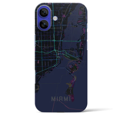 【マイアミ（アメリカ）】地図柄iPhoneケース（バックカバータイプ）