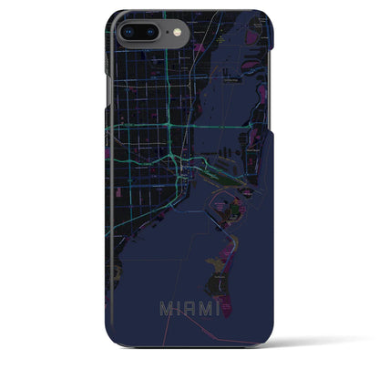 【マイアミ（アメリカ）】地図柄iPhoneケース（バックカバータイプ）