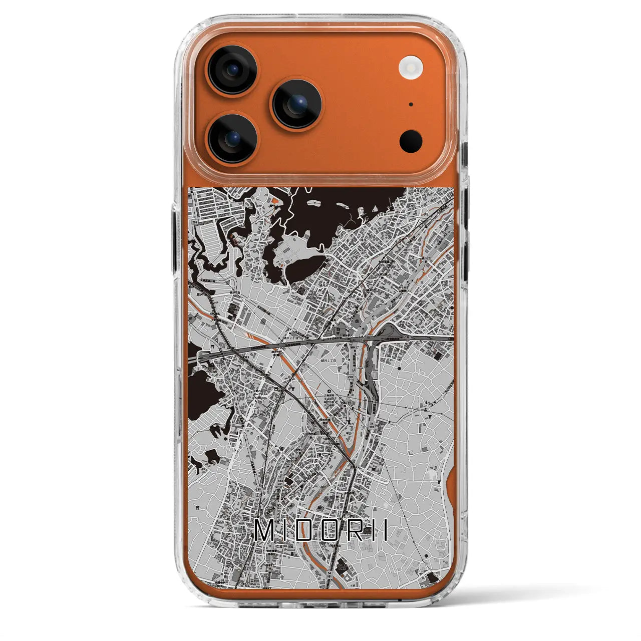 【緑井（広島県）】地図柄iPhoneケース（MagSafeタイプ）