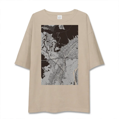 【緑井（広島県）】地図柄ビッグシルエットTシャツ