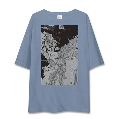 【緑井（広島県）】地図柄ビッグシルエットTシャツ