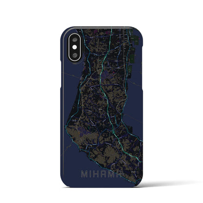 【美浜（愛知県）】地図柄iPhoneケース（バックカバータイプ）