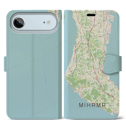 【美浜（愛知県）】地図柄iPhoneケース（手帳タイプ）