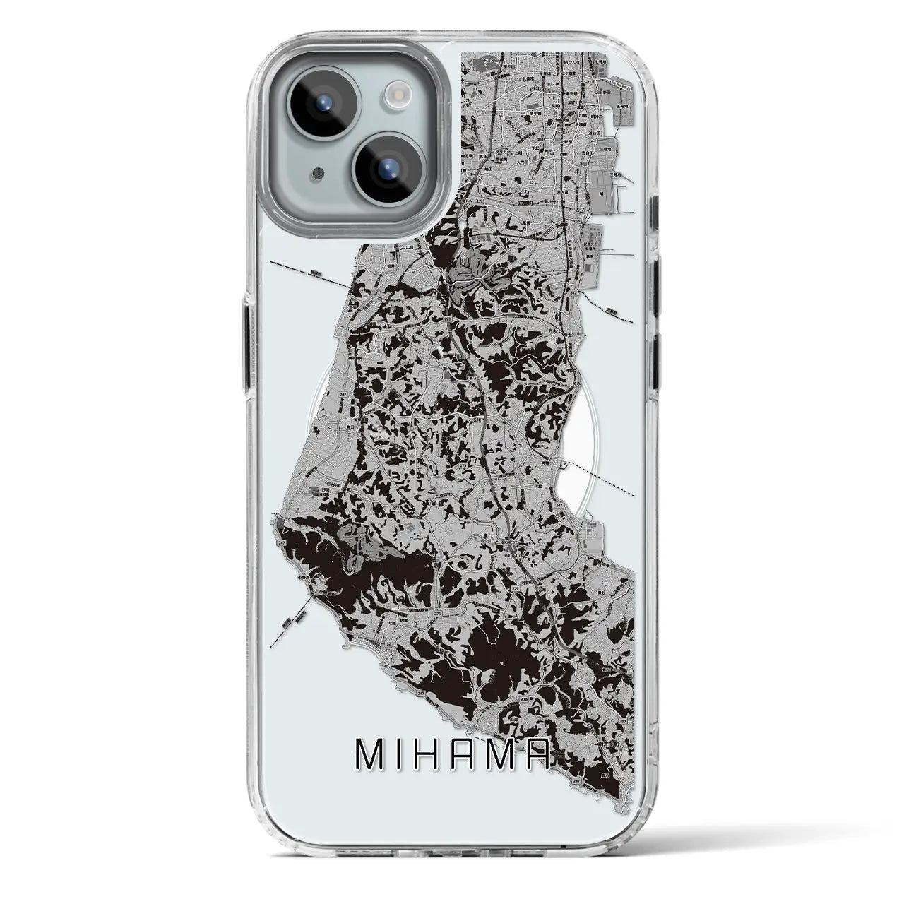 【美浜（愛知県）】地図柄iPhoneケース（MagSafeタイプ）