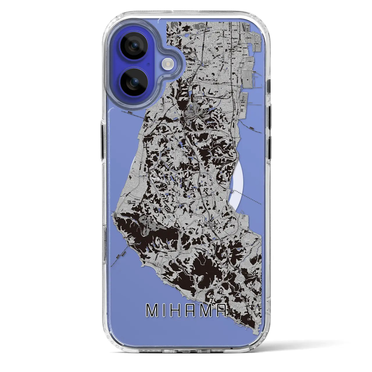 【美浜（愛知県）】地図柄iPhoneケース（MagSafeタイプ）