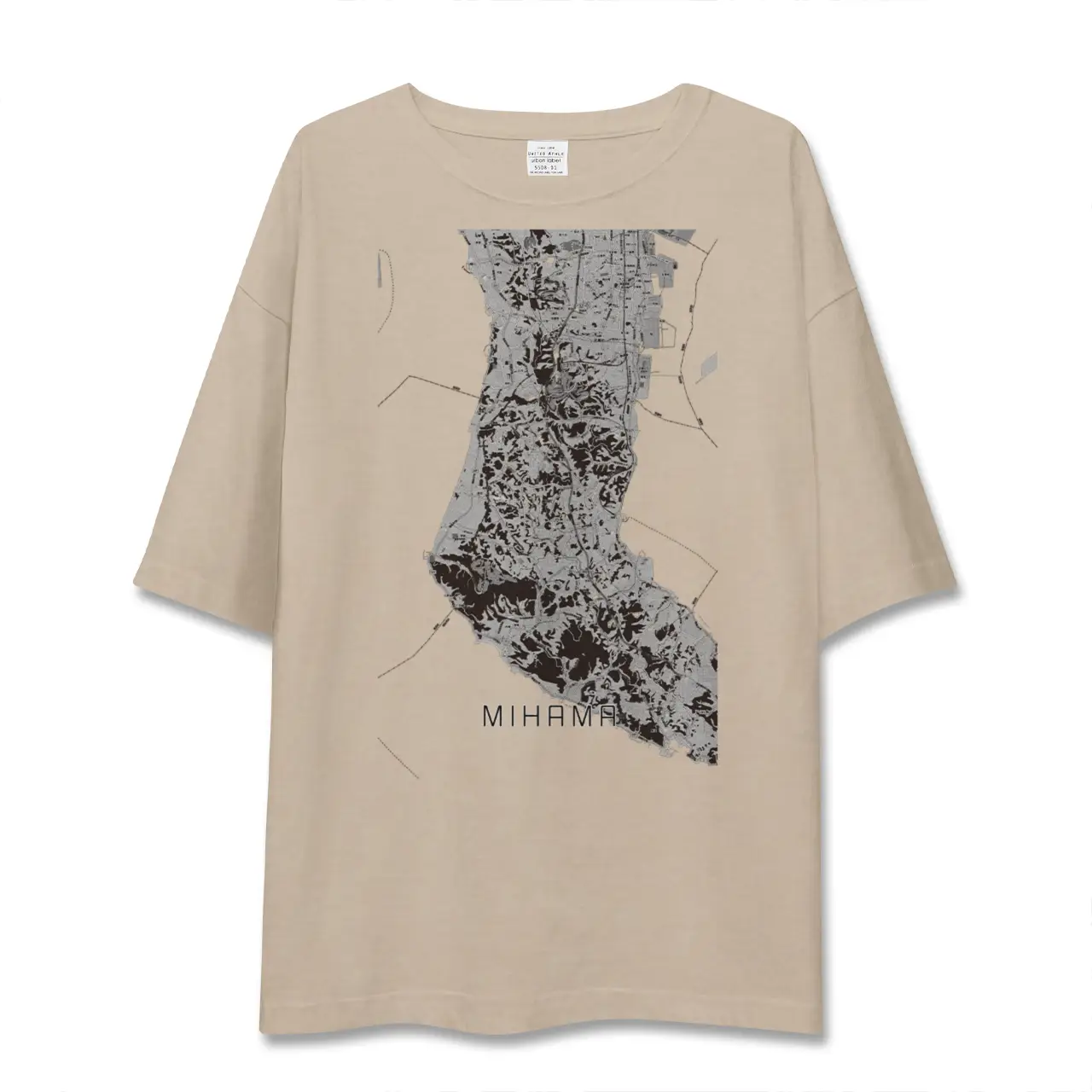 【美浜（愛知県）】地図柄ビッグシルエットTシャツ