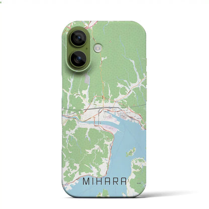 【三原（広島県）】地図柄iPhoneケース（バックカバータイプ）