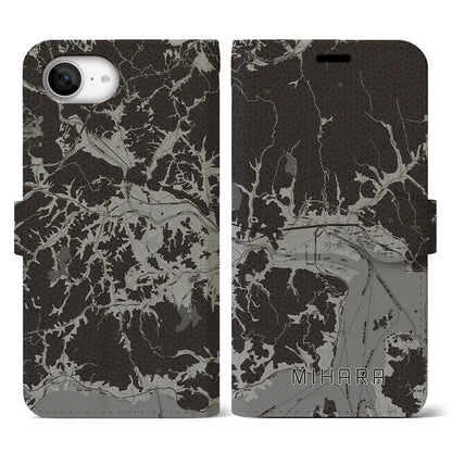 【三原（広島県）】地図柄iPhoneケース（手帳タイプ）