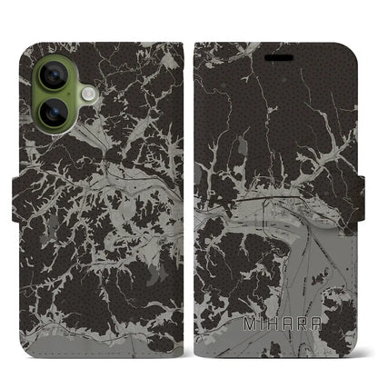 【三原（広島県）】地図柄iPhoneケース（手帳タイプ）