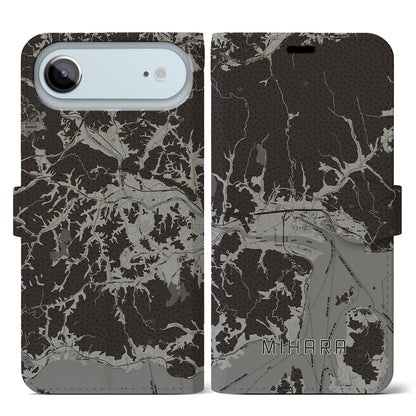 【三原（広島県）】地図柄iPhoneケース（手帳タイプ）