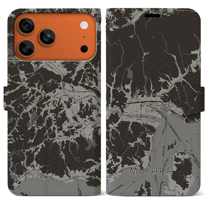 【三原（広島県）】地図柄iPhoneケース（手帳タイプ）