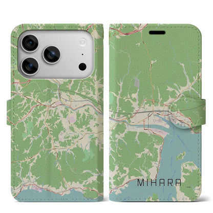 【三原（広島県）】地図柄iPhoneケース（手帳タイプ）