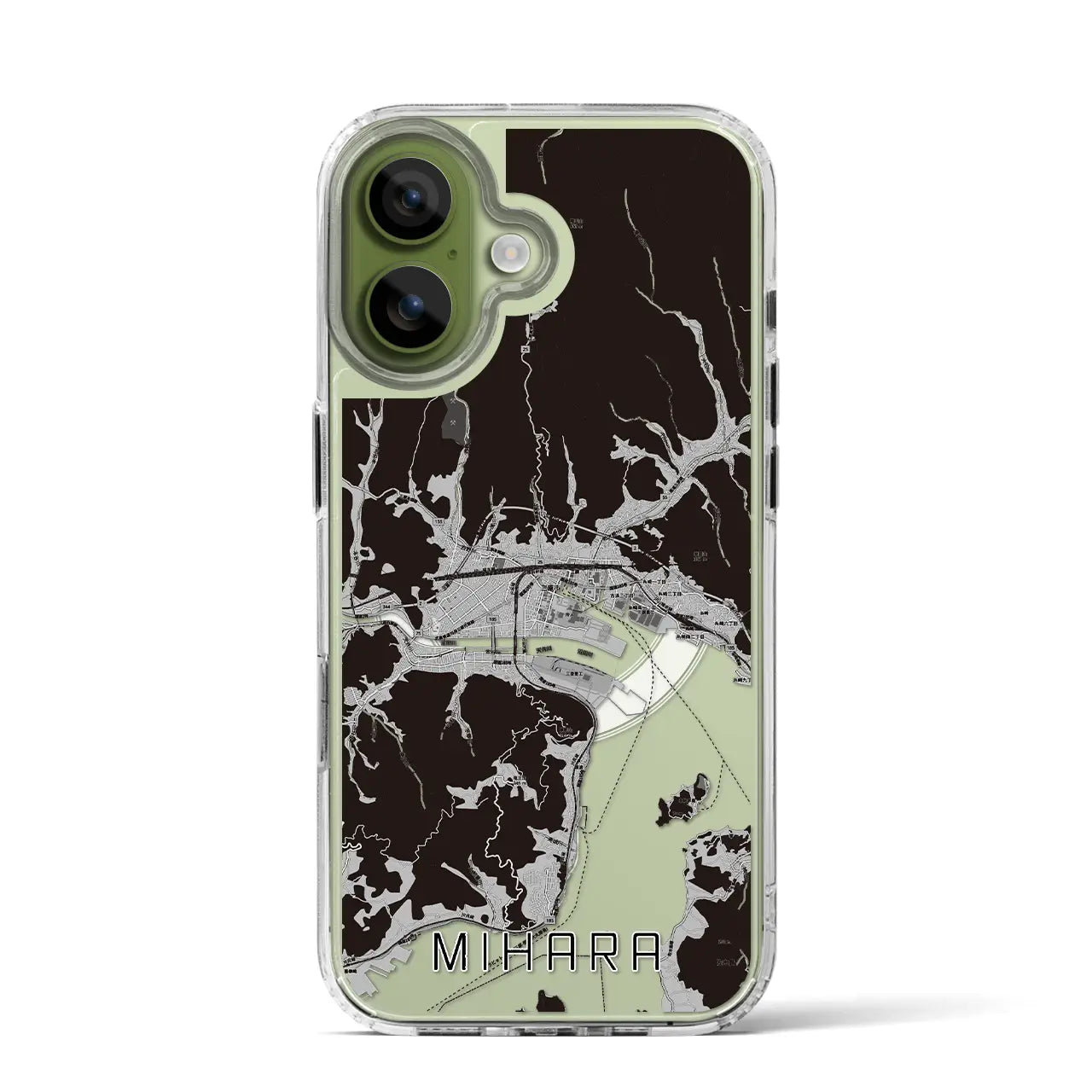 【三原（広島県）】地図柄iPhoneケース（MagSafeタイプ）