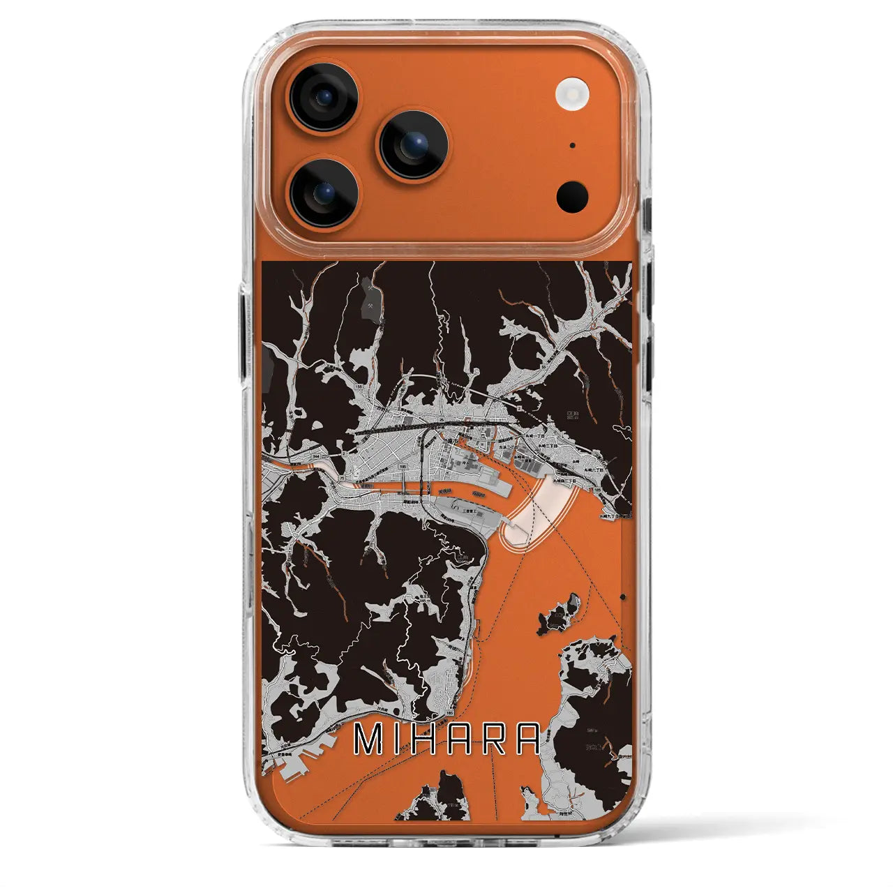 【三原（広島県）】地図柄iPhoneケース（MagSafeタイプ）