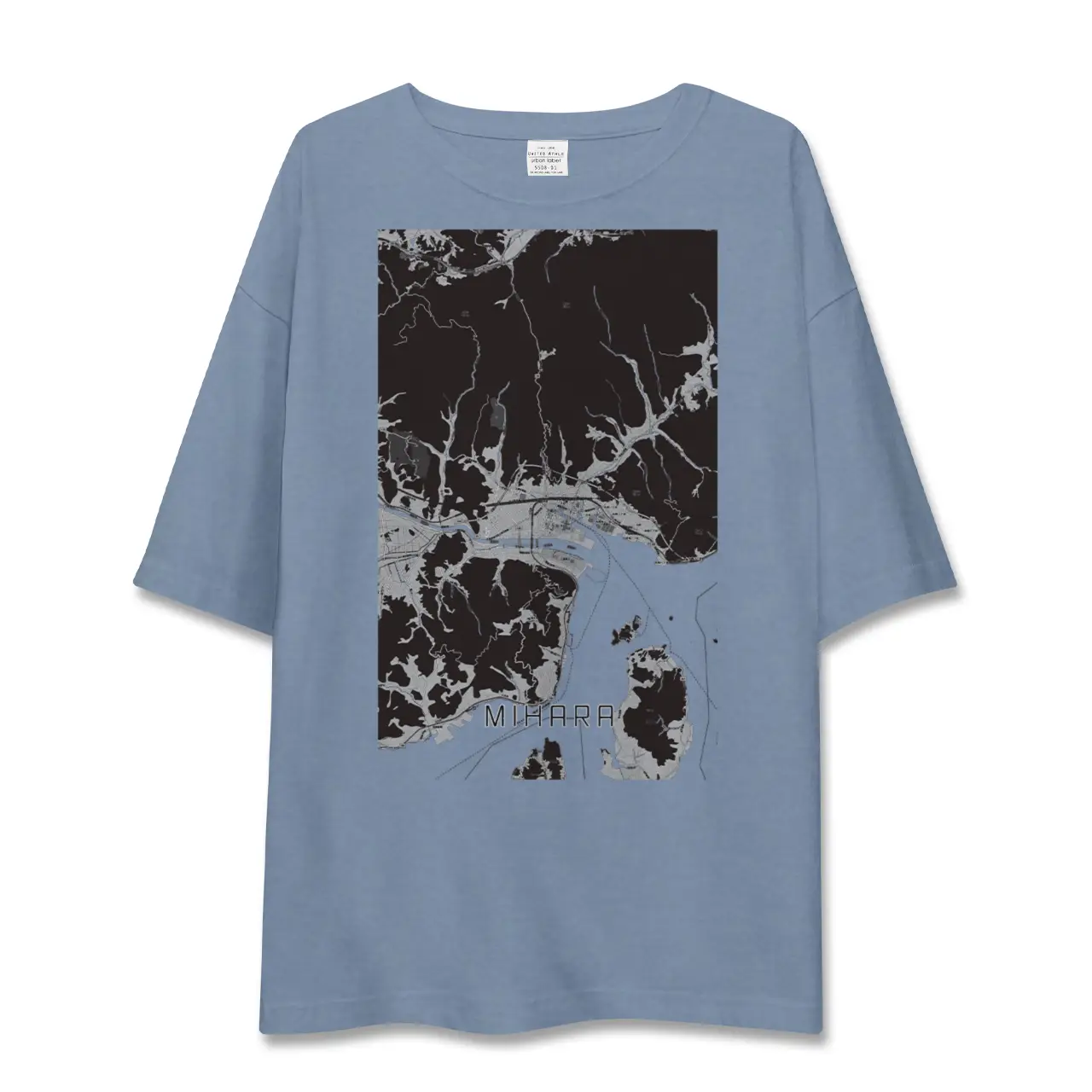 【三原（広島県）】地図柄ビッグシルエットTシャツ