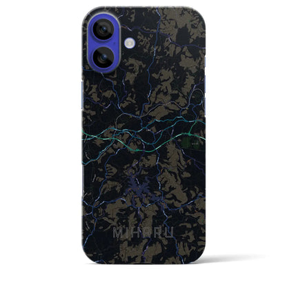 【三春（福島県）】地図柄iPhoneケース（バックカバータイプ）