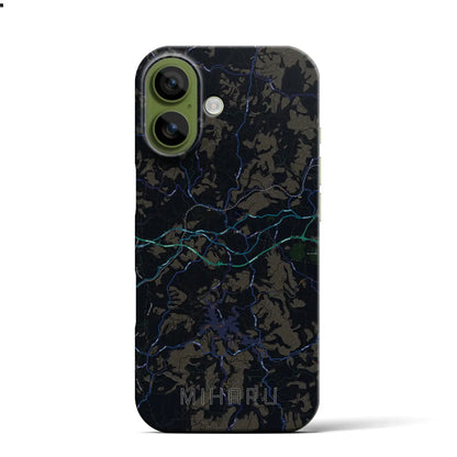 【三春（福島県）】地図柄iPhoneケース（バックカバータイプ）