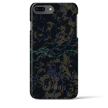 【三春（福島県）】地図柄iPhoneケース（バックカバータイプ）