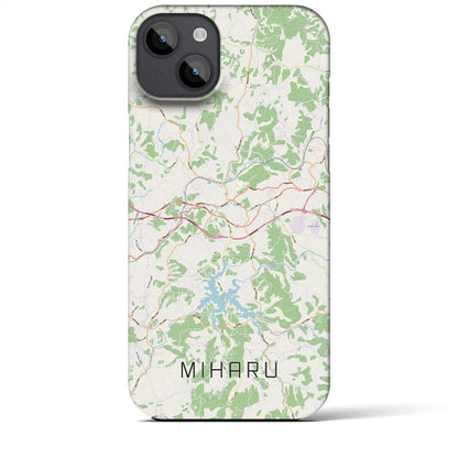 【三春（福島県）】地図柄iPhoneケース（バックカバータイプ）