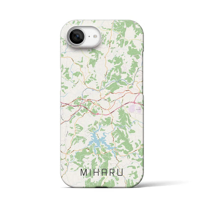 【三春（福島県）】地図柄iPhoneケース（バックカバータイプ）