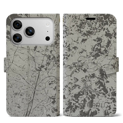 【三春（福島県）】地図柄iPhoneケース（手帳タイプ）