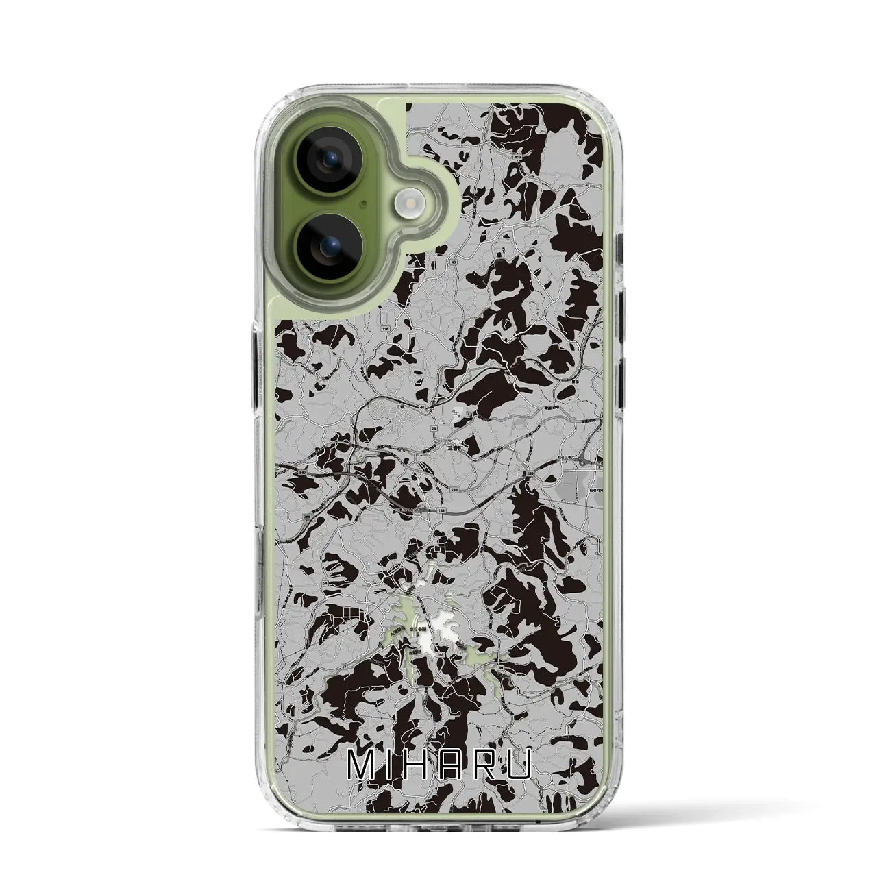 【三春（福島県）】地図柄iPhoneケース（MagSafeタイプ）