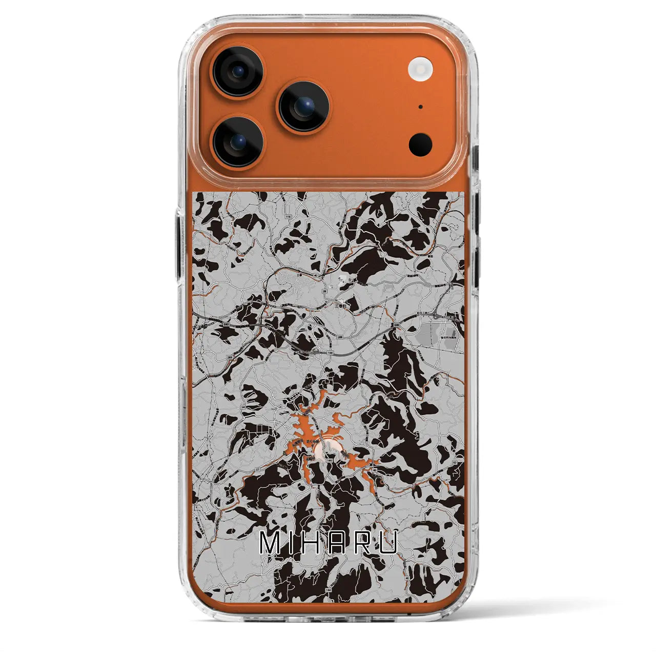 【三春（福島県）】地図柄iPhoneケース（MagSafeタイプ）