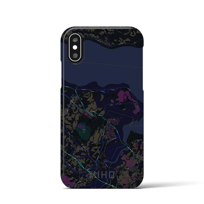 【美浦（茨城県）】地図柄iPhoneケース（バックカバータイプ）