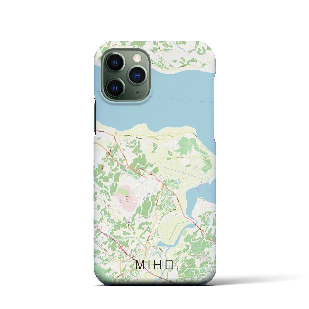 【美浦（茨城県）】地図柄iPhoneケース（バックカバータイプ）