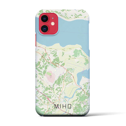 【美浦（茨城県）】地図柄iPhoneケース（バックカバータイプ）
