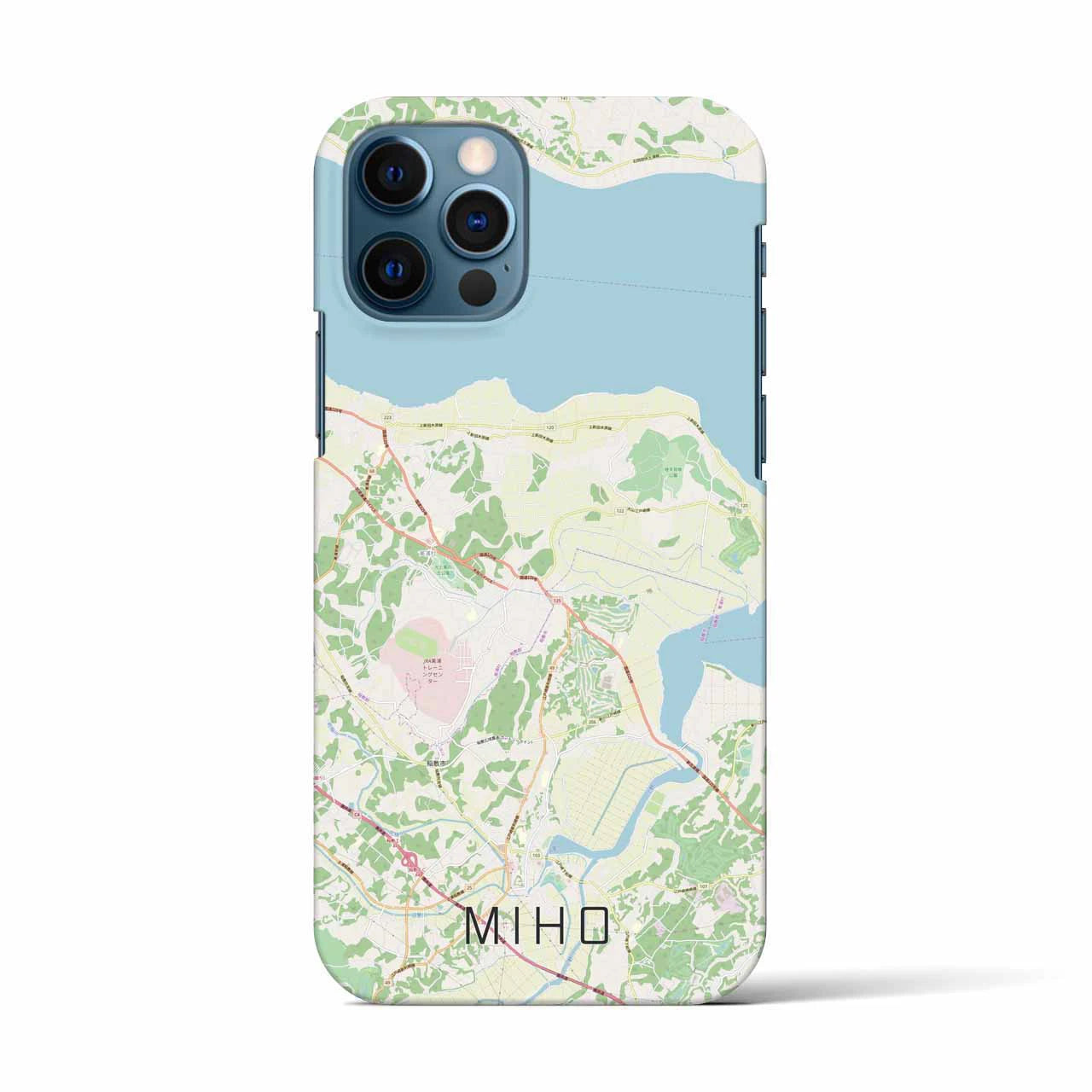 【美浦（茨城県）】地図柄iPhoneケース（バックカバータイプ）