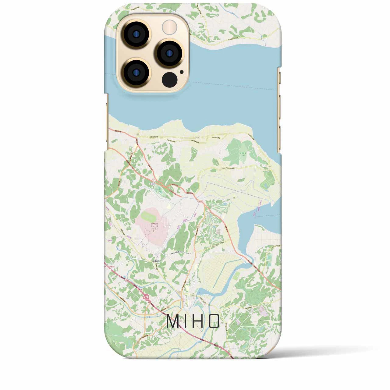 【美浦（茨城県）】地図柄iPhoneケース（バックカバータイプ）