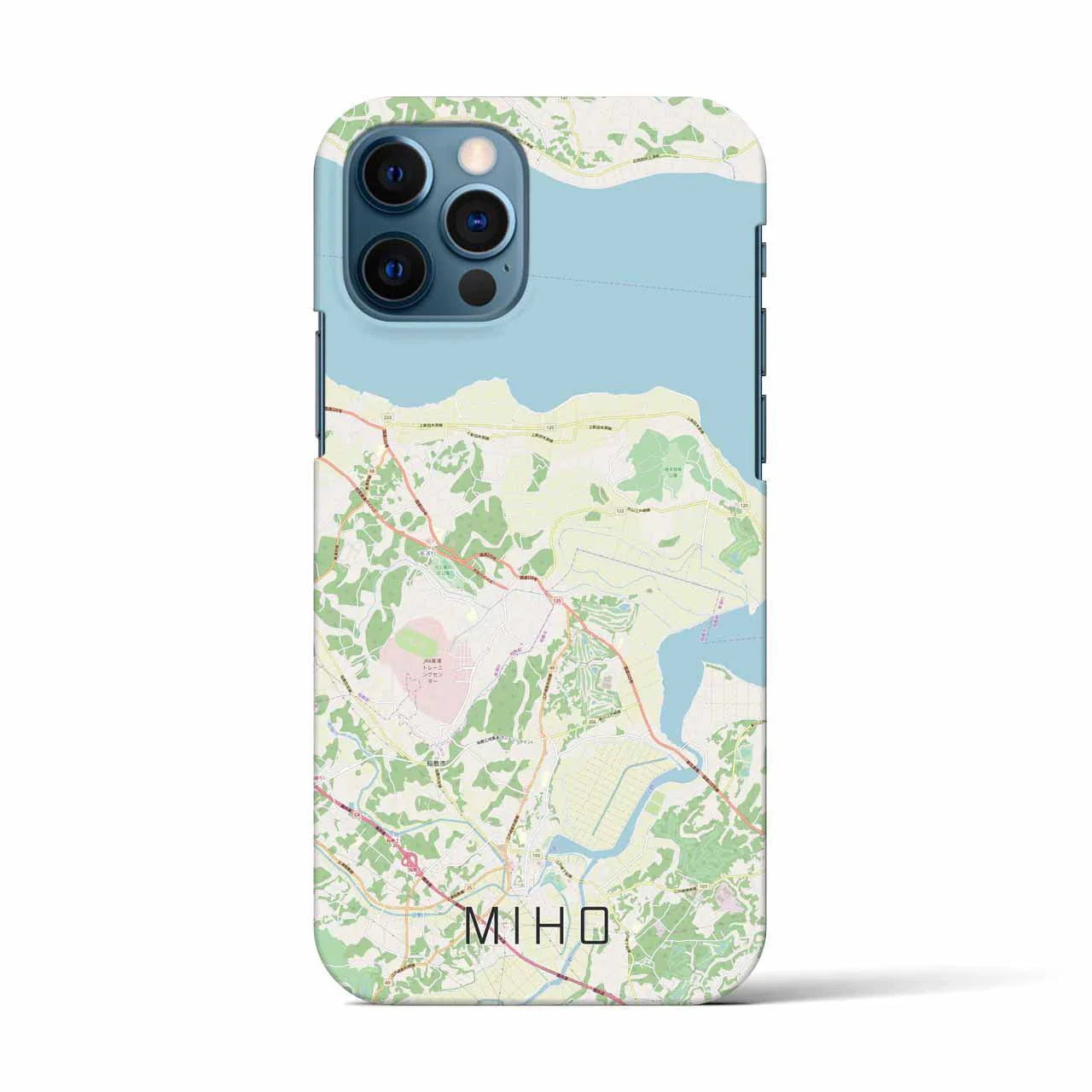 【美浦（茨城県）】地図柄iPhoneケース（バックカバータイプ）