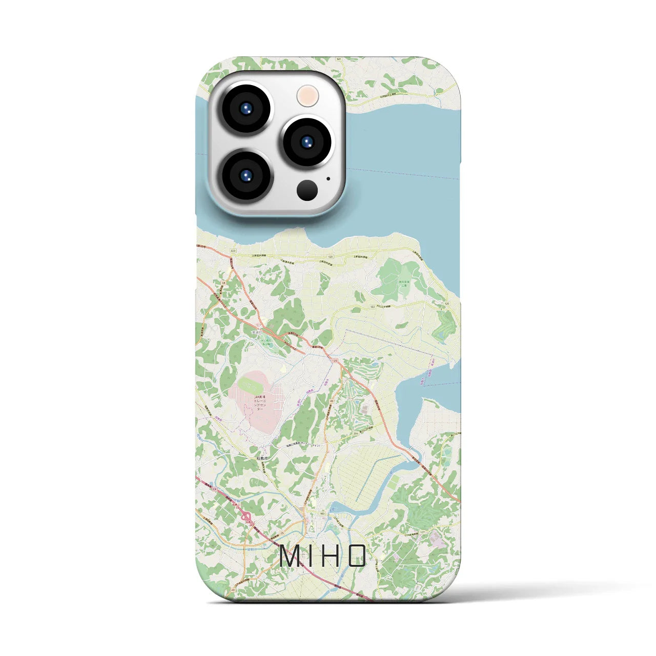 【美浦（茨城県）】地図柄iPhoneケース（バックカバータイプ）