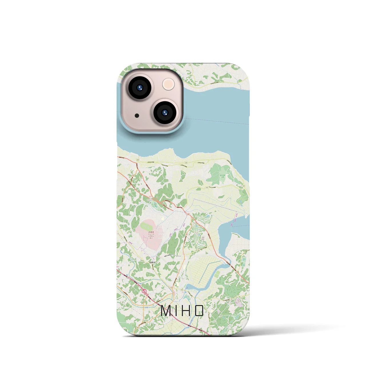 【美浦（茨城県）】地図柄iPhoneケース（バックカバータイプ）