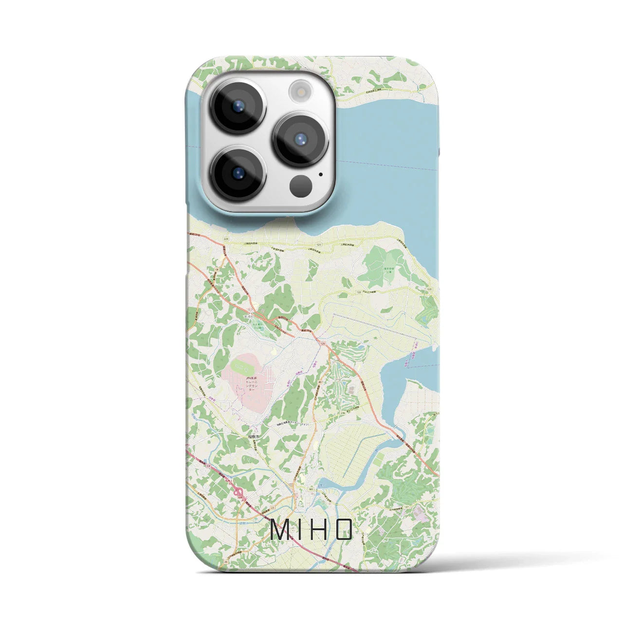 【美浦（茨城県）】地図柄iPhoneケース（バックカバータイプ）