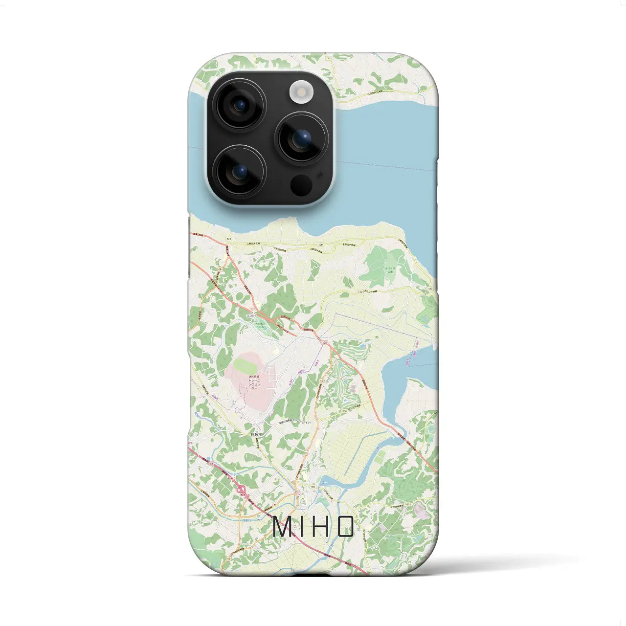 【美浦（茨城県）】地図柄iPhoneケース（バックカバータイプ）