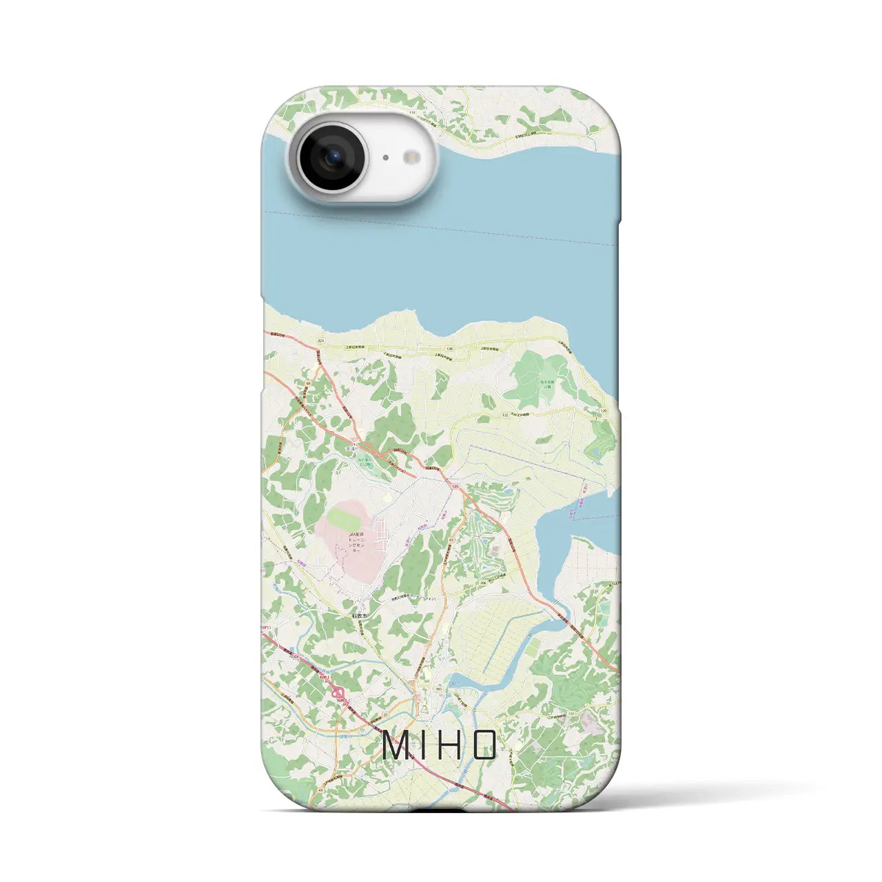 【美浦（茨城県）】地図柄iPhoneケース（バックカバータイプ）