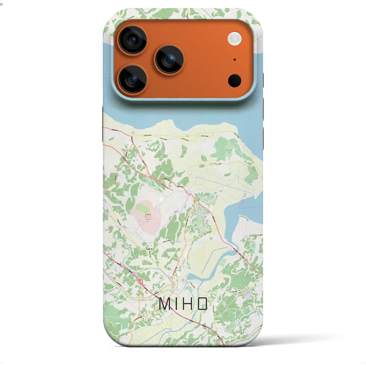 【美浦（茨城県）】地図柄iPhoneケース（バックカバータイプ）