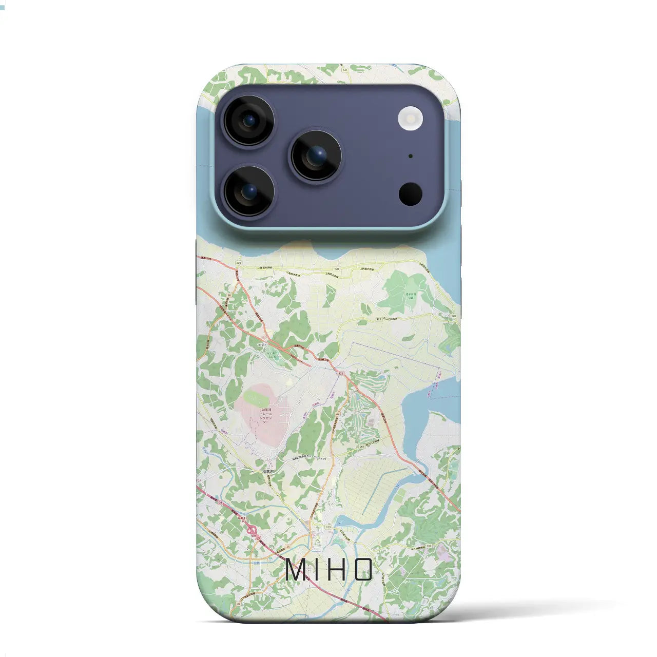 【美浦（茨城県）】地図柄iPhoneケース（バックカバータイプ）