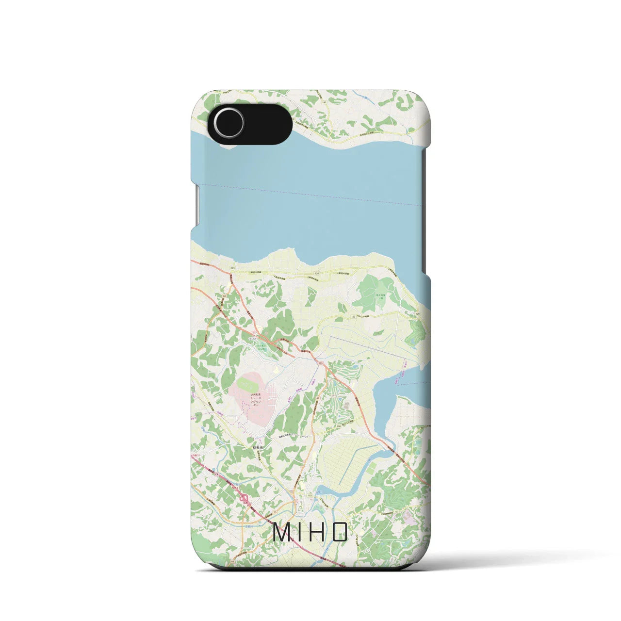【美浦（茨城県）】地図柄iPhoneケース（バックカバータイプ）
