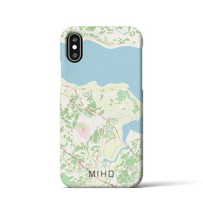 【美浦（茨城県）】地図柄iPhoneケース（バックカバータイプ）