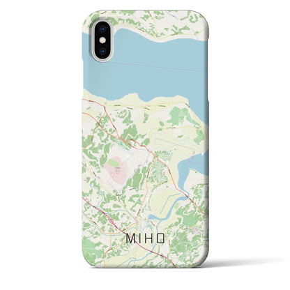 【美浦（茨城県）】地図柄iPhoneケース（バックカバータイプ）