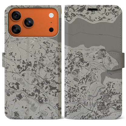 【美浦（茨城県）】地図柄iPhoneケース（手帳タイプ）