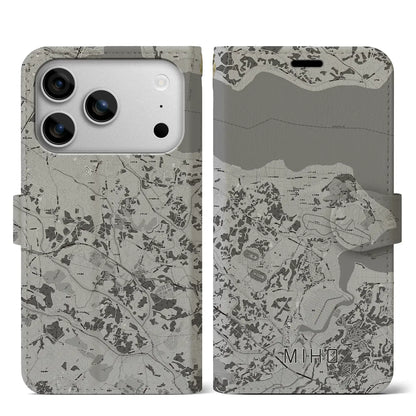 【美浦（茨城県）】地図柄iPhoneケース（手帳タイプ）